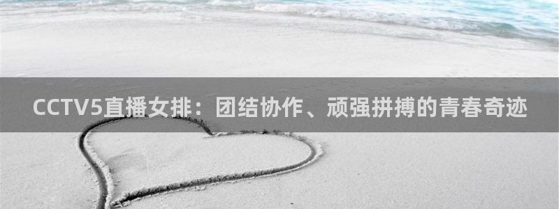 斗球体育直播app下载ios：CCTV5直播女排：团结协作、顽强拼搏的青春奇迹